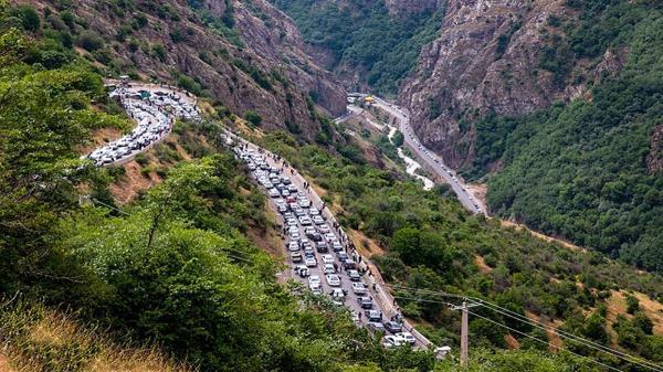 عکس جالبی از جاده چالوس در سال 1320